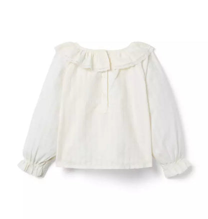 Ruffle Collar Top
