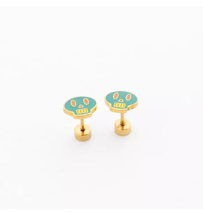 Sugar Skull Stud Earrings