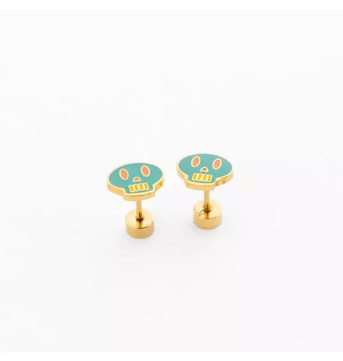 Sugar Skull Stud Earrings