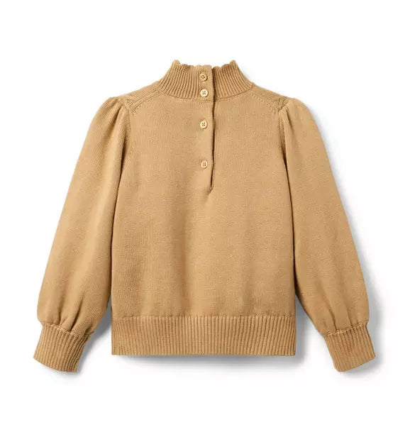 Rose Cable Knit Sweater