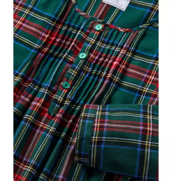 Women's Brushed Twill Beatrice Nightgown in Kensington Tartan