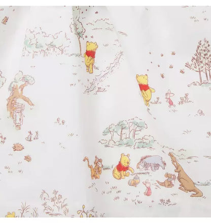 Disney Winnie The Pooh Toile Ruffle Matching Set