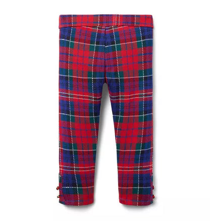 Tartan Button Cuff Pant