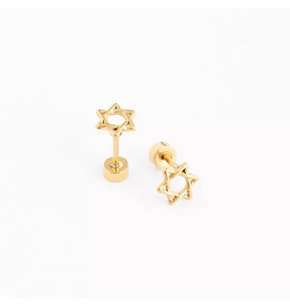 Star Of David Stud Earrings