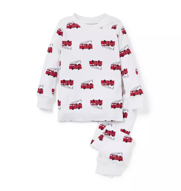 Good Night Pajama In Firetruck