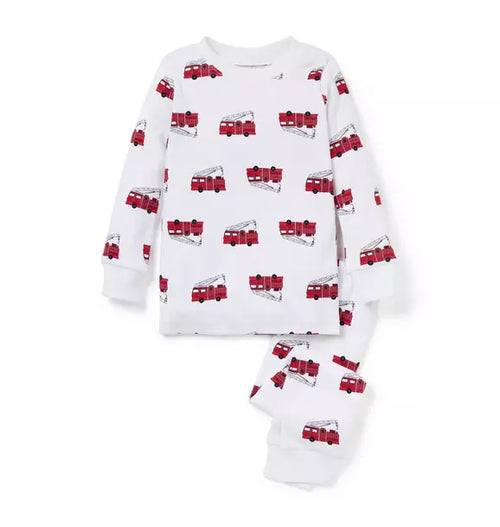 Good Night Pajama In Firetruck