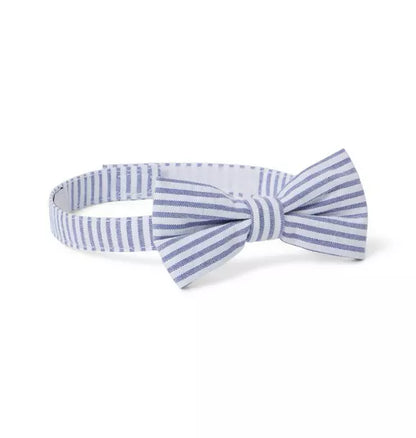 Striped Seersucker Bowtie