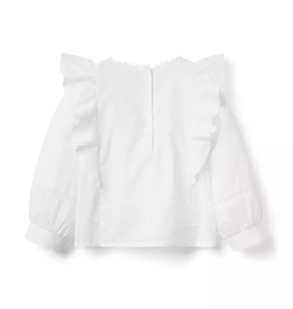 Ruffle Pintuck Top