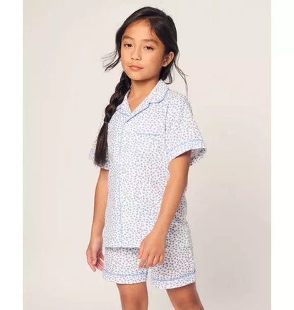 Children's Short Set in Bluehearts