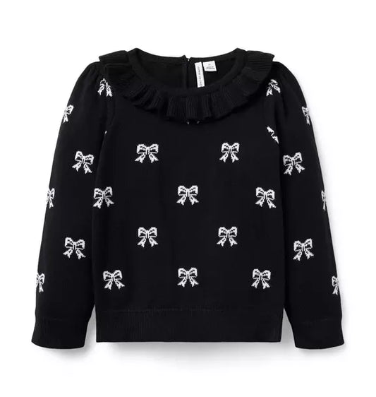 Bow Puff Sleeve Sweater