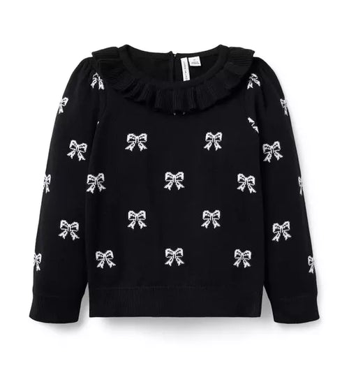 Bow Puff Sleeve Sweater