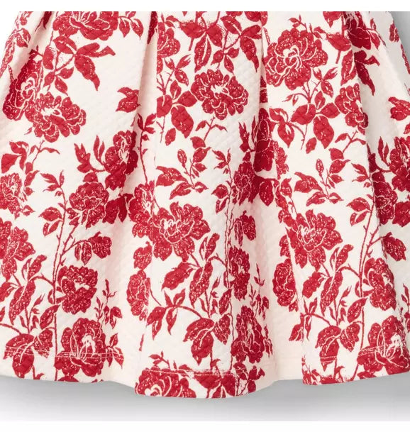 The Floral Quilted Bow Dress