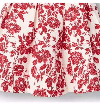 The Floral Quilted Bow Dress