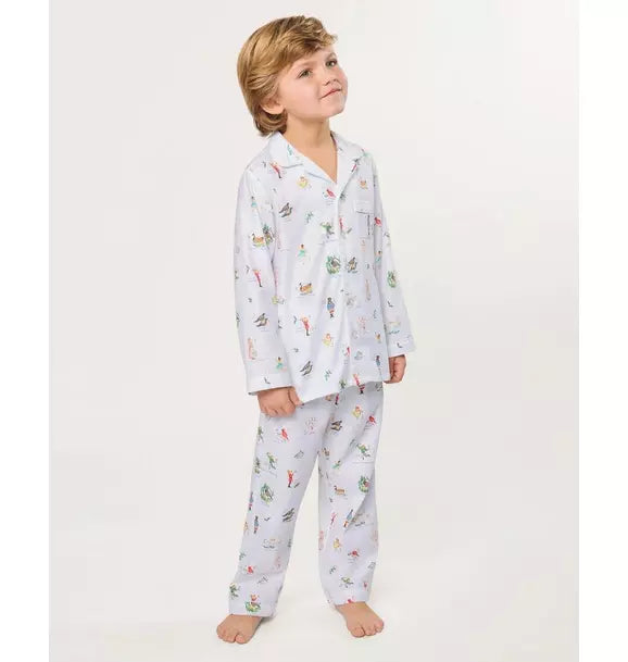 Kid's Twill Pajama Set in 12 Days of Christmas