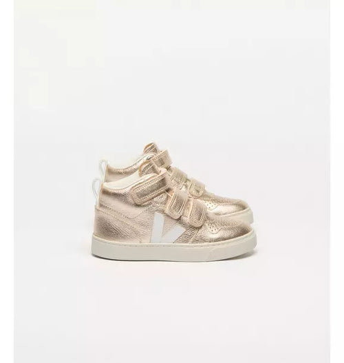 Veja Toddler Metallic V-10 Mid Sneaker