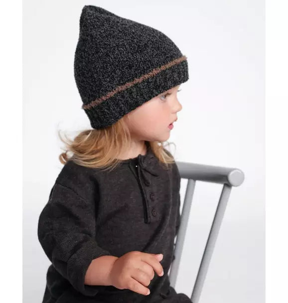 Beanie Fuzzy - Black Melange