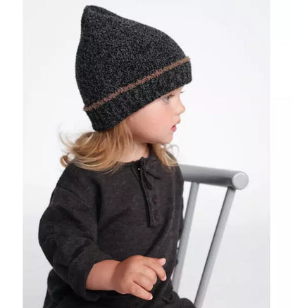 Beanie Fuzzy - Black Melange