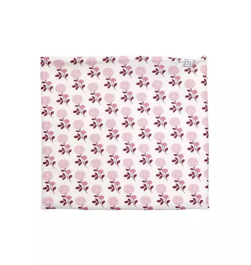 Pink Hydrangea Fleece Lined Neck Warmer