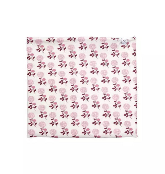 Pink Hydrangea Fleece Lined Neck Warmer