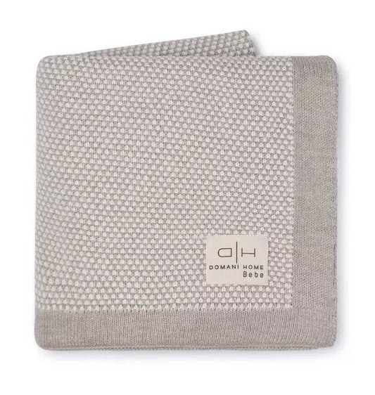 Stipple Light Beige Baby Blanket