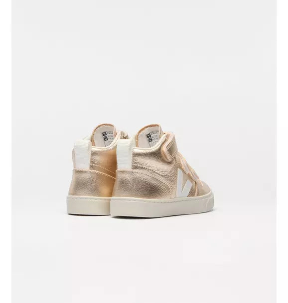 Veja Toddler Metallic V-10 Mid Sneaker