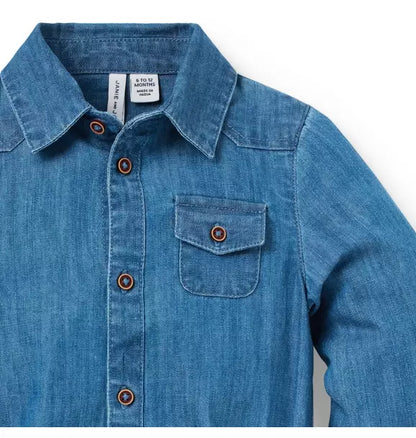 Baby Chambray Bodysuit