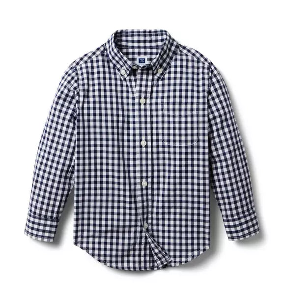 Gingham Poplin Shirt