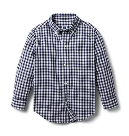 Gingham Poplin Shirt