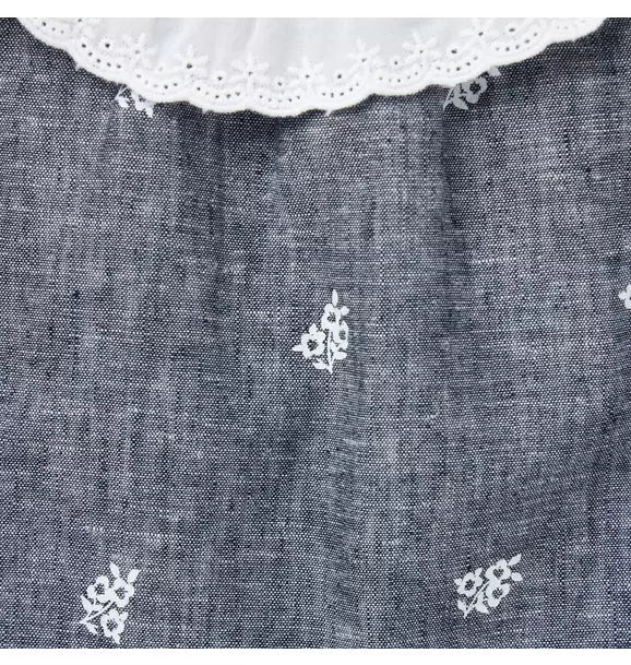 Baby Floral Linen-Cotton Matching Set
