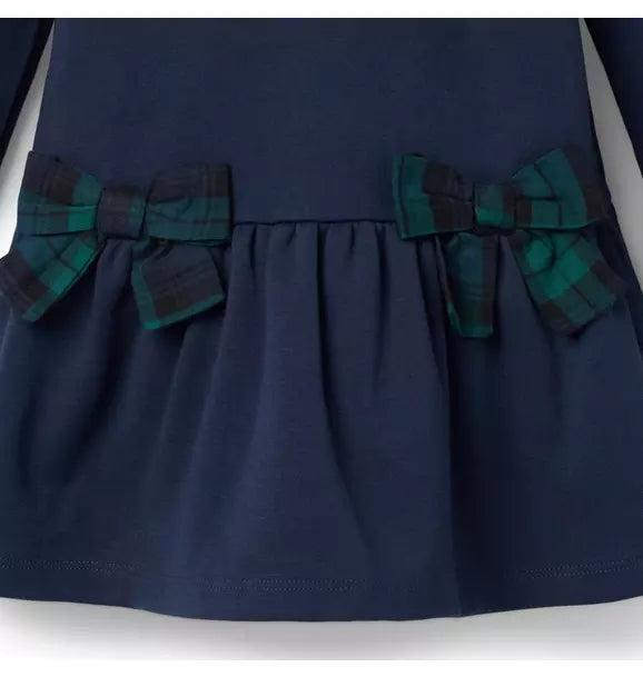 Tartan Bow Ponte Dress