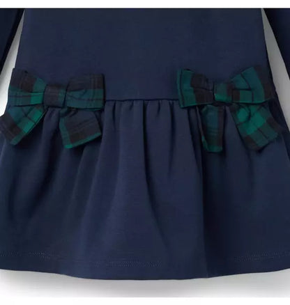 Tartan Bow Ponte Dress