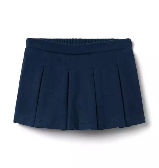The Pleated Pique Skort
