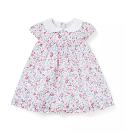 Baby Ditsy Floral Collar Dress