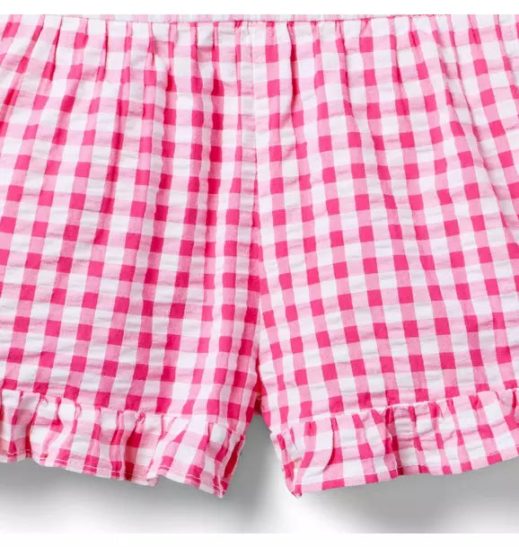 Gingham Ruffle Short