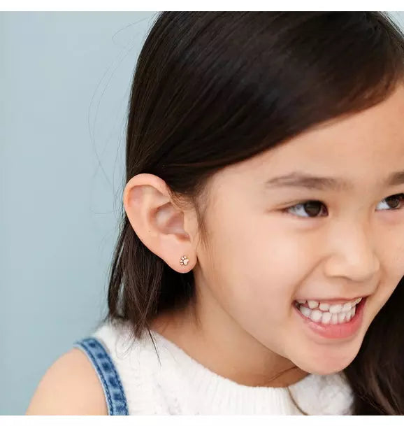 Paw Print Stud Earrings