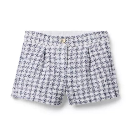 Houndstooth Tweed Short
