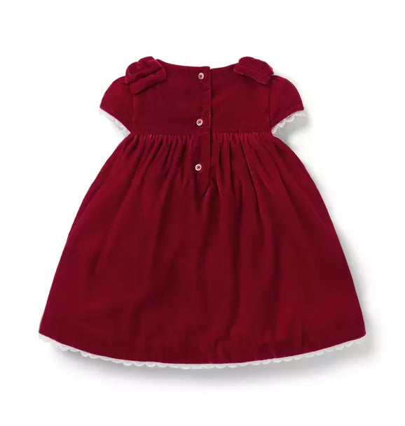The Holiday Velvet Baby Dress
