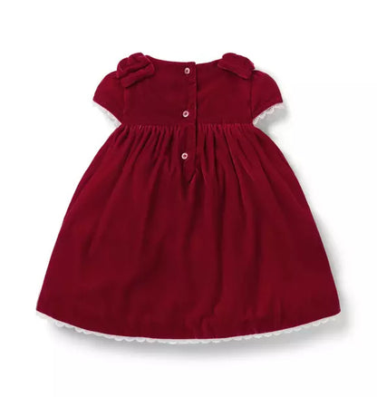 The Holiday Velvet Baby Dress
