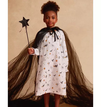 Girl's Twill Delphine Nightgown in Trick or Treat