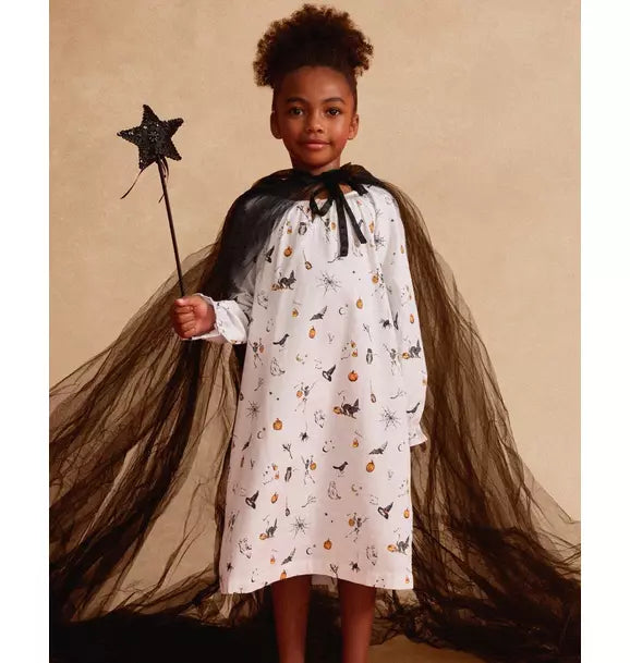 Girl's Twill Delphine Nightgown in Trick or Treat