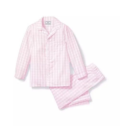 Pink Gingham Pajama Set