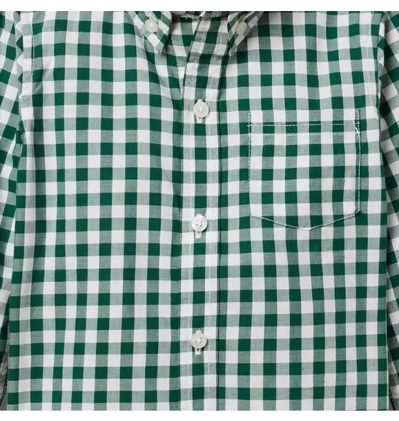 Gingham Poplin Shirt