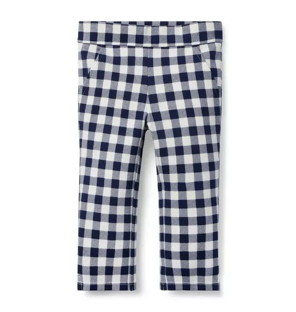 Gingham Ponte Pant