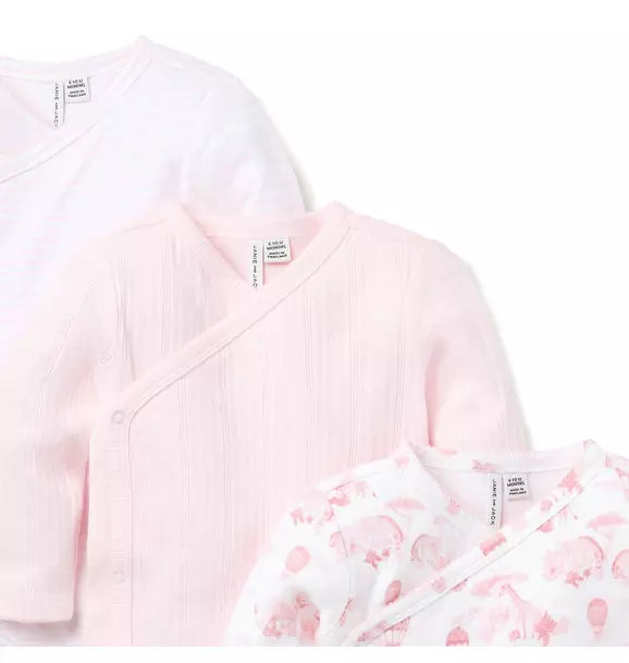 Baby Wrap Bodysuit 3-Pack