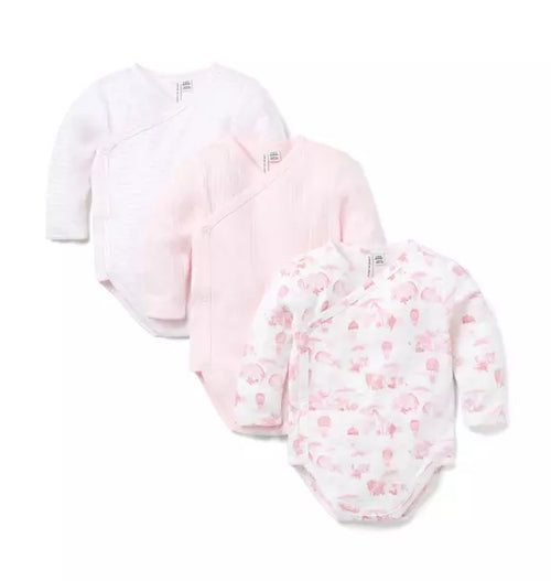 Baby Wrap Bodysuit 3-Pack