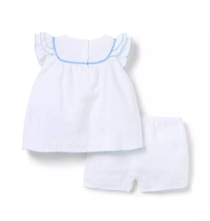 Baby Textured Ruffle Matching Set