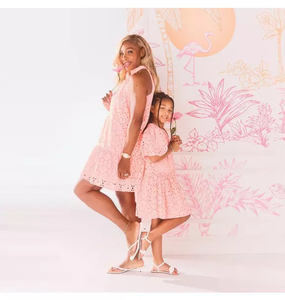 Serena Williams x Janie and Jack Women’s Peach Point Matching Dress