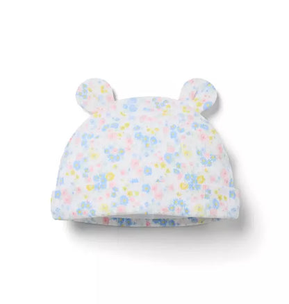Baby Floral Bear Ear Beanie