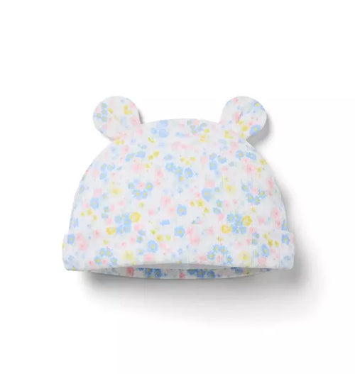 Baby Floral Bear Ear Beanie