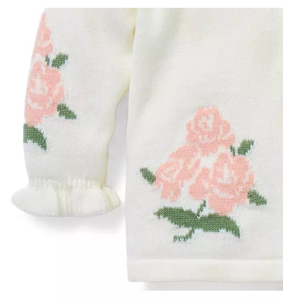 Baby Floral Matching Sweater Set